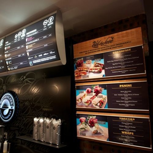 Panneau d'affichage pour restaurant - D26 - Vista System - encastrable / sur plan / à poser