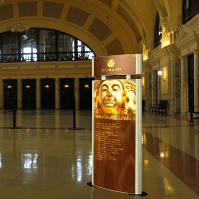 Totem publicitaire - DOUBLE FACE MCFT - Vista System - éclairé / pour espace public