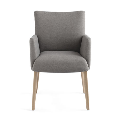 Chaise contemporaine - OLIVER H47 PB +A - Mobitec Systems S.A. - d'intérieur / en tissu / en chêne