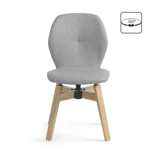 Chaise contemporaine - MOOD#91 PB07 BI - Mobitec Systems S.A. - d'intérieur / en tissu / en cuir