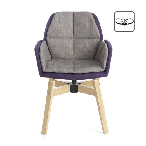 Chaise contemporaine - MOOD#96 PB09 BI - Mobitec Systems S.A. - d'intérieur / en tissu / en cuir