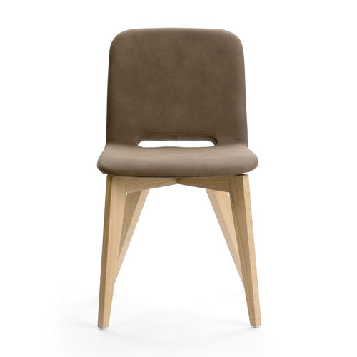 Chaise contemporaine - PAMP BI H47 PB -A - Mobitec Systems S.A. - d'intérieur / en tissu / en cuir