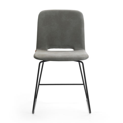 Chaise contemporaine - PAMP BI H47 PM -A - Mobitec Systems S.A. - d'intérieur / en tissu / en cuir