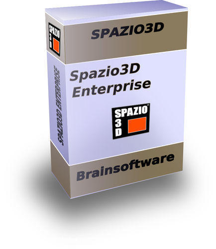Logiciel d'aménagement intérieur - SPAZIO3D ENTERPRISE - BRAINSOFTWARE - SPAZIO3D - CAO / pour structures en béton / 3D