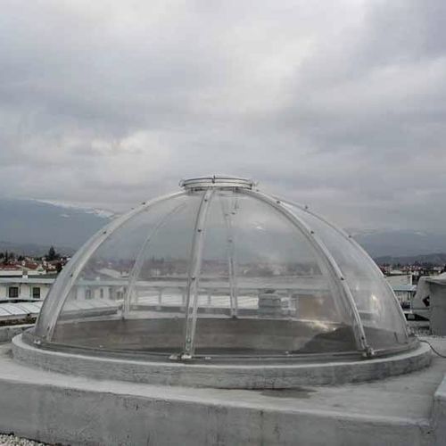 Dôme pour éclairage en polycarbonate - SELF-SUPPORTING MODULAR - CAODURO - courbé / pour toiture-terrasse / transparent