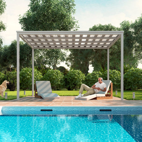 Gazebo en aluminium - COSPISUN - COSPICON  SA - en polycarbonate / en métal / professionnel