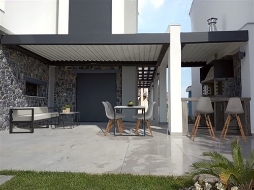 Couverture pour pergola avec protection solaire - COSPIBIO - COSPICON  SA - en aluminium / résidentielle