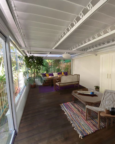 Pergola adossée - COSPICON  SA - en aluminium / en verre / à lames orientables