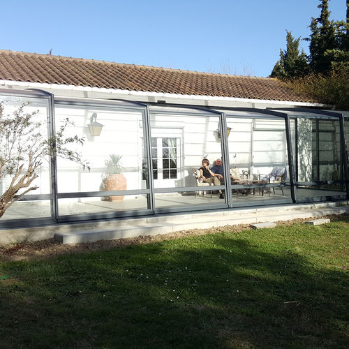 Abri de jardin en verre - R-HOME - Azenco Groupe - en aluminium / contemporain / résidentiel