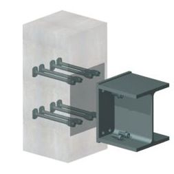 Système d'ancrage en acier - HUC  - HALFEN - pour génie civil / pour bardage de façade / pour extérieur