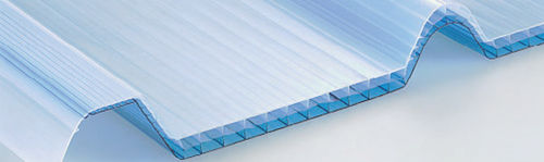 Couverture de toit en polycarbonate - ISOLPACK - translucide / nervurée