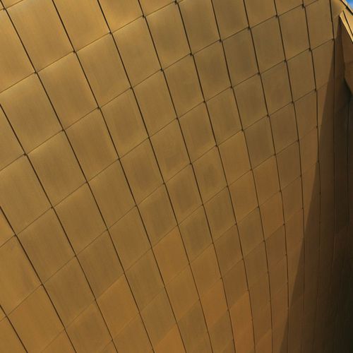 Tôle en aluminium - TECU® GOLD - MAZZONETTO - en cuivre / pour bardage / spéciale