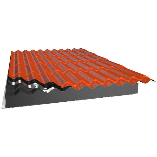 Panneau sandwich pour toiture - CoverTilePan - ONDULIT ITALIANA - face métallique / âme en polystyrène expansé / léger