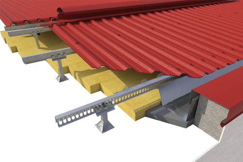 Système de toiture en acier - Ventilcover - ONDULIT ITALIANA - en tôle / de profilé métallique / avec panneau isolant