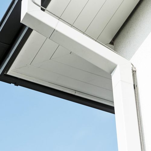 Tuyau de descente des eaux pluviales en aluminium - SQUARE - PREFA Aluminiumprodukte GmbH