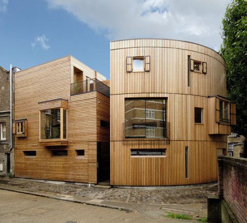 Bâtiment préfabriqué - BRITISH CAPITAL - Riko Hiše - duplex / en bois massif / en bois lamellé-collé