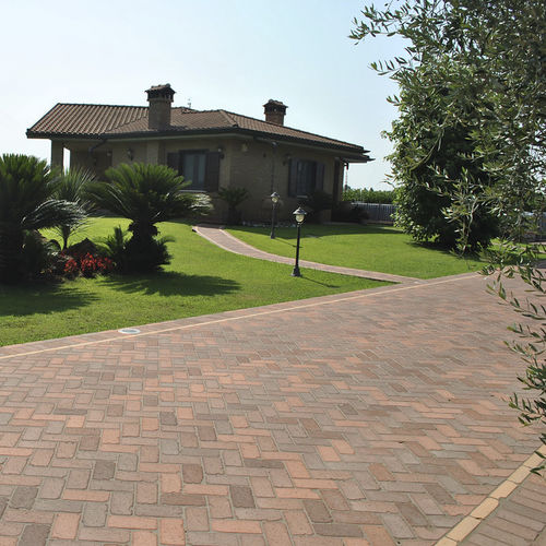Pavé en terracotta - COTTOBLOC - SOLAVA - d'extérieur / de jardin / vieilli