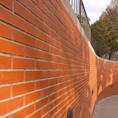 Brique de parement de terre cuite - SOLID FACING - SOLAVA - pour façade / lisse / aspect brique