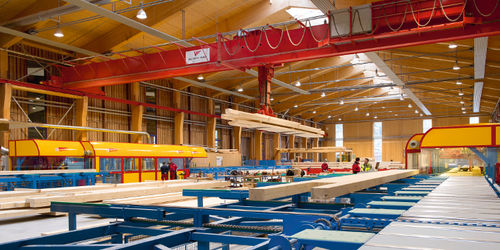 Charpente de toiture en bois - Theurl Holz - lamellé-collé / préfabriquée