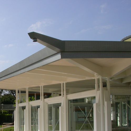 Gouttière en zinc-titane - RESIDENTIAL CONSTRUCTION  - ZINTEK - en cuivre / trapézoïdale