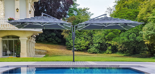 Parasol orientable - GIGLIO LUSSO - GARDENART - en tissu acrylique / en métal / en polyester