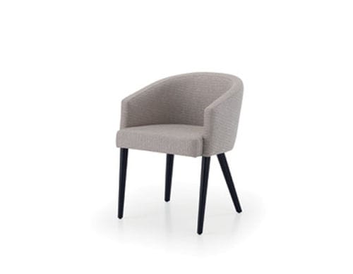 Chaise contemporaine - LILI - HMD Furniture - d'intérieur / en tissu / en bois massif