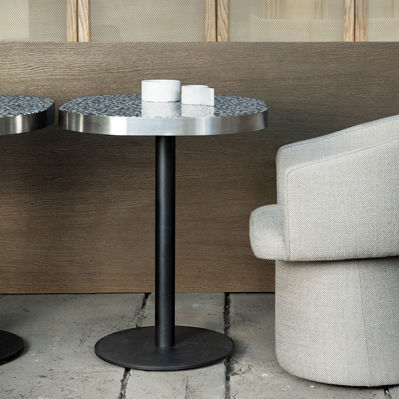 Table bistrot contemporaine - PLEASE - HMD Furniture - en chêne / en noyer / en bois de rose