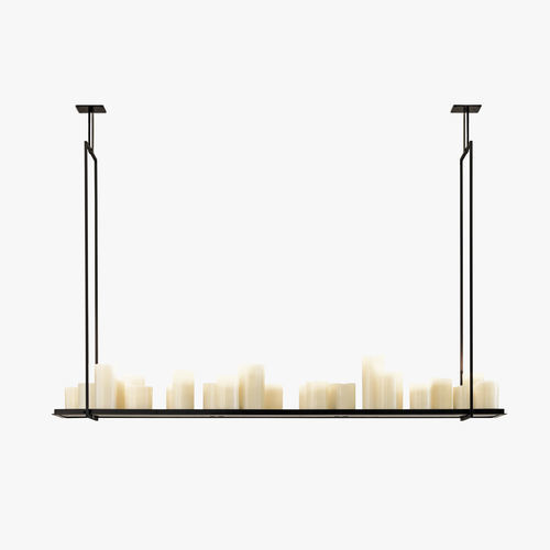 Luminaire suspendu - ALTAR - Kevin Reilly Collection - à LED / rectangulaire / d'extérieur