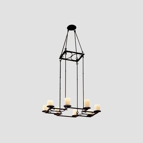 Lustre classique - BRIDLE - Kevin Reilly Collection - en métal / 8 ampoules / professionnel