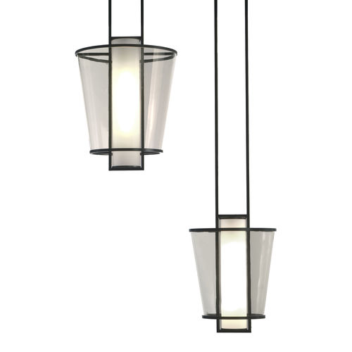 Suspension - LUCERNE - Kevin Reilly Collection - en métal / en verre soufflé / contemporaine
