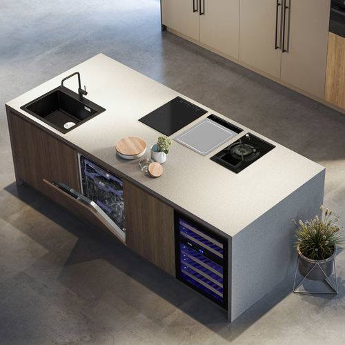 Table de cuisson à induction - by Pando - Pando Integral Cooking - à gaz / 6 foyers / encastrable
