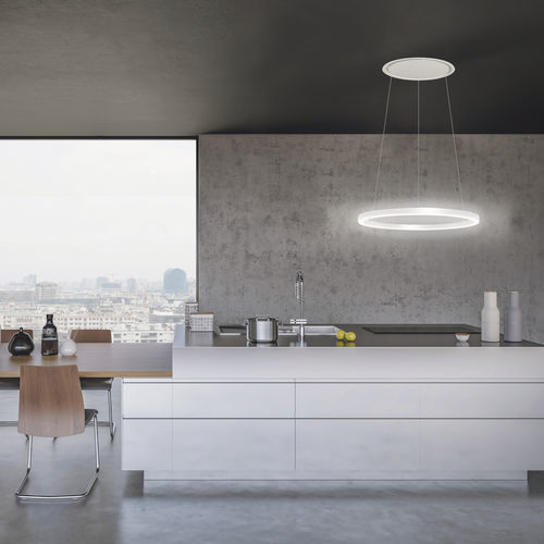 Hotte de plafond - Techo Skyring by Pando - Pando Integral Cooking - professionnelle / sans conduit / avec éclairage intégré