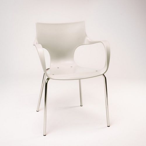 Chaise de conférence contemporaine - JULL  - SEANROYALE - d'intérieur / en polypropylène / avec piètement en acier chromé
