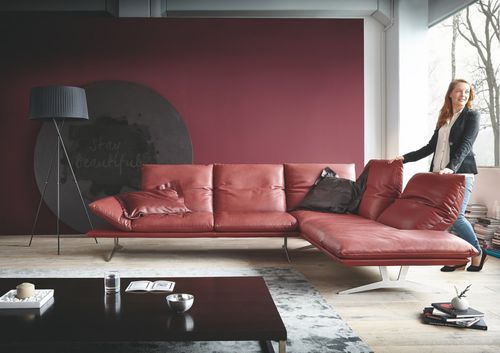 Canapé d'angle - BB AD.SENSO - SEANROYALE - contemporain / en tissu / en cuir