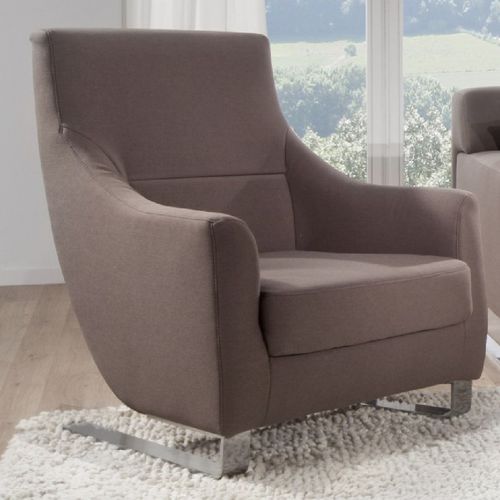 Fauteuil contemporain - BUDDY - SEANROYALE - en cuir / en tissu / avec dossier haut