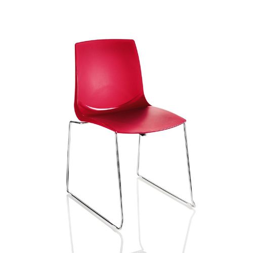 Chaise de conférence contemporaine - SALLY - SEANROYALE - d'intérieur / en polypropylène / avec piètement en acier chromé