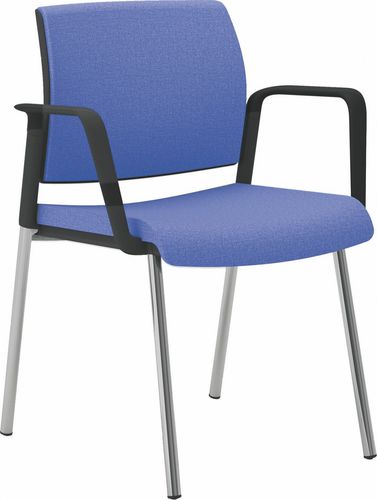 Chaise visiteur contemporaine - OFFICE505 - SEANROYALE - d'intérieur / en tissu / en cuir