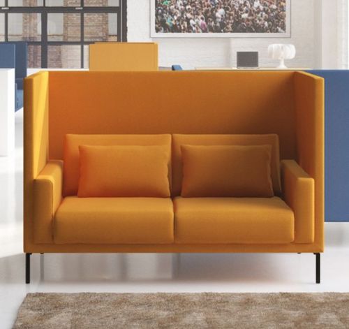 Canapé contemporain - GLAMOROUS.BOX.CT - SEANROYALE - en tissu / en cuir / avec dossier haut