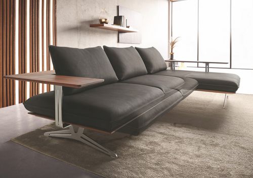 Canapé d'angle - AM.WOODY.HARLEY.ULTRA - SEANROYALE - contemporain / en tissu / en cuir