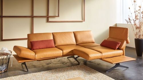 Canapé d'angle - ATOMICITY - SEANROYALE - contemporain / en tissu / en cuir