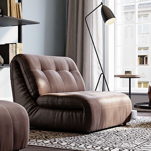 Fauteuil relax contemporain - AMAZE.ME - SEANROYALE - en cuir / en tissu / en métal