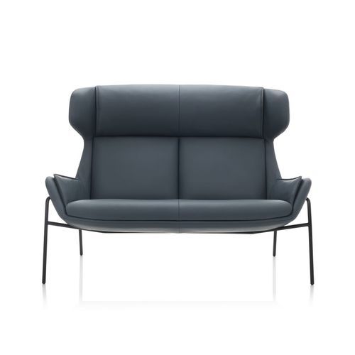 Canapé compact - BEAU - SEANROYALE - design scandinave / en tissu / en cuir
