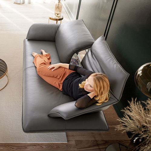 Canapé contemporain - LOVAGE - SEANROYALE - en tissu / en cuir / avec accoudoirs