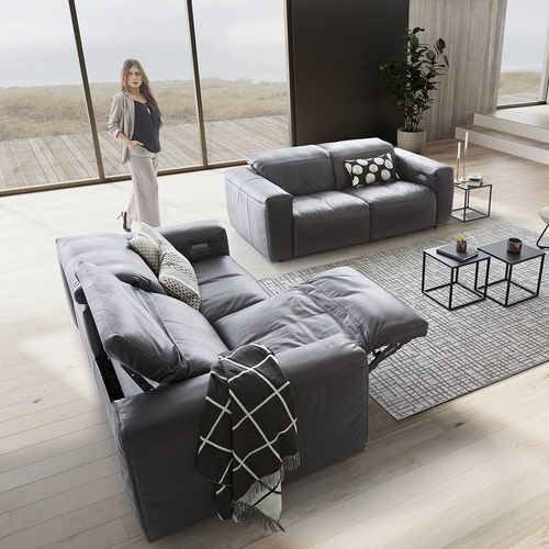 Canapé contemporain - BREAKER.RELAX - SEANROYALE - de salon / en tissu / en cuir