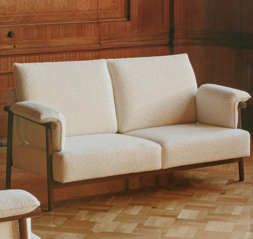 Canapé contemporain - FORESTER - SEANROYALE - en tissu / avec accoudoirs / blanc