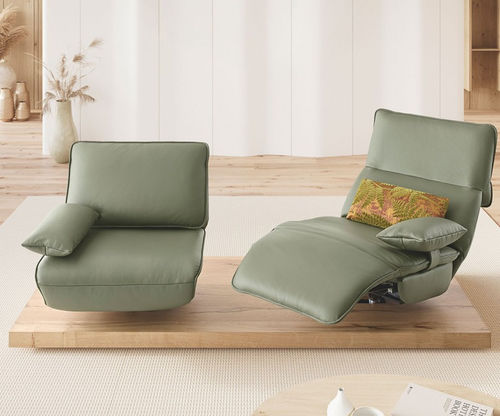 Canapé contemporain - DESIRE - SEANROYALE - en tissu / en cuir / avec accoudoirs