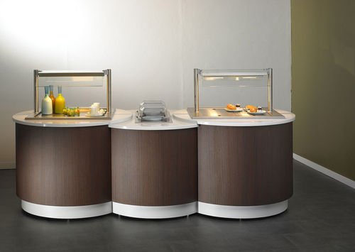 Buffet réfrigéré central - VISIO - VAUCONSANT - froid statique / pour restaurant