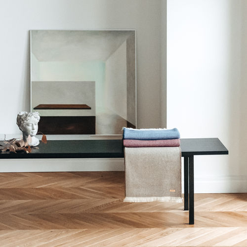 Plaid en laine d'alpaga - ROYAL FISHBONE  - ALPAKA