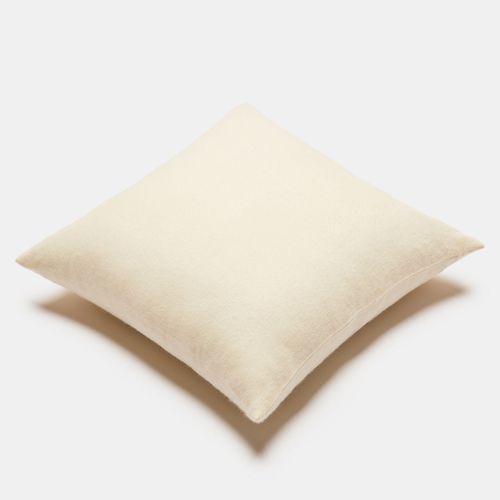 Coussin carré - EXCLUSIVE - ALPAKA - uni / en laine / gris