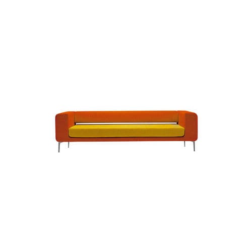 Canapé contemporain - FLEXY - INVENTA contract - en tissu / multicolore / bleu